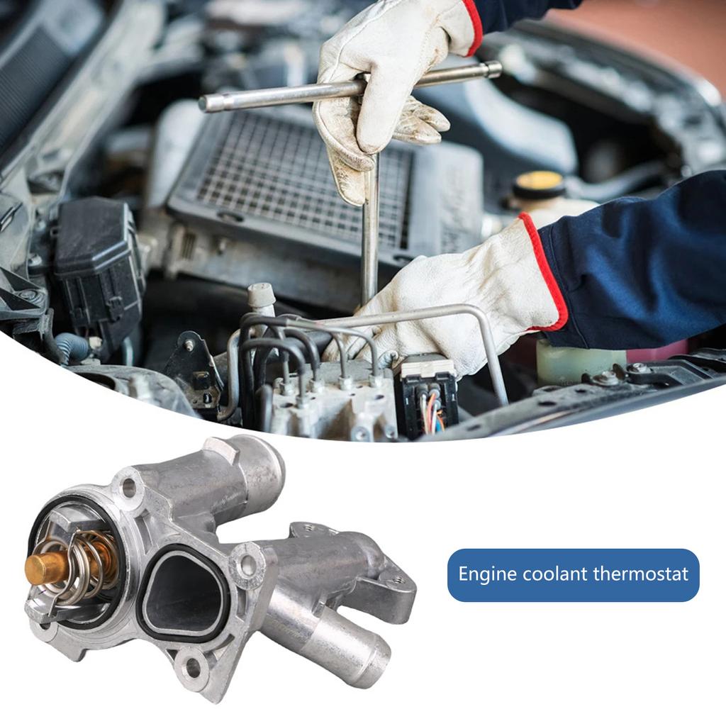 Temperature Control Thermostat Management Assembly Housing Cover Coolant Improve Engine Functionality Compatible for S60