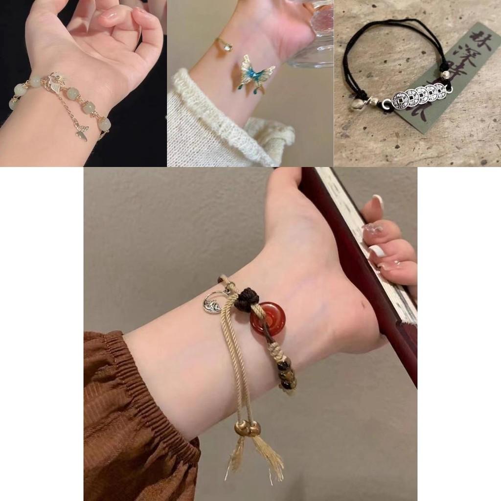 Classic Amber Ping An Knot Bracelet For Women Handcrafted Ethnic Inspired Jewelry