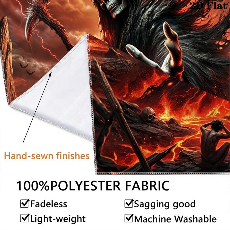 Name Custom Reaper Wall Tapestry Aesthetic Wall Hanging Printed Fabric Blanket Decorative Tapestries for Bedroom Living Room Home Decor