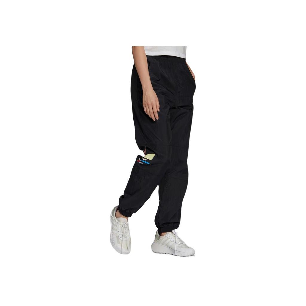Adidas Calças de Moletom com Estampa de Logo Originals Femininas Pretas H22863