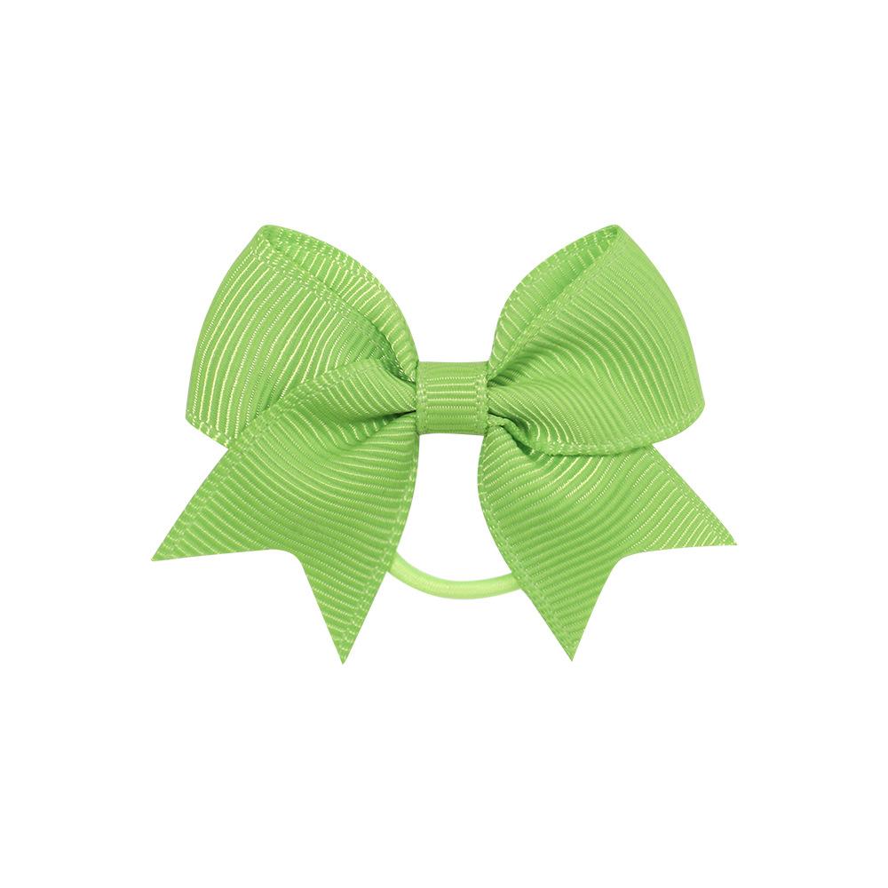 Children'S Hair Band Bow Rubber Band Solid Color Thread With Dovetail Hair Band Cute Baby Headgear Hair Accessories 2820