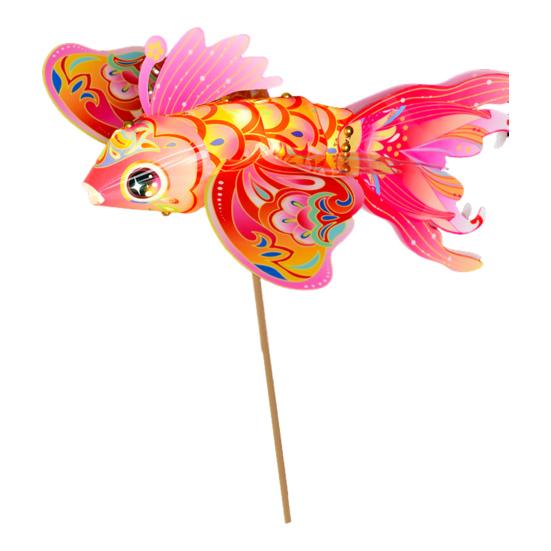 DIY Fiskelyktsett Kinesisk Tradisjonell Håndlaget Gullfisklykt Håndholdt Nyttårslykt for Vårfestivalen Midt-Høst Hanfu Cosplay