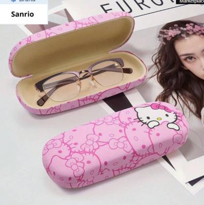 Large Frame Glasses Case, Printed Cartoon Sunglasses Tin Box, Portable Children's Glasses Case