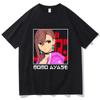 Dandadan Ayase Momo T-shirt DONNA Fantasy Kawaii/Carina T-shirt prevalenti 100% cotone T-shirt estive casual a maniche corte Cartone animato