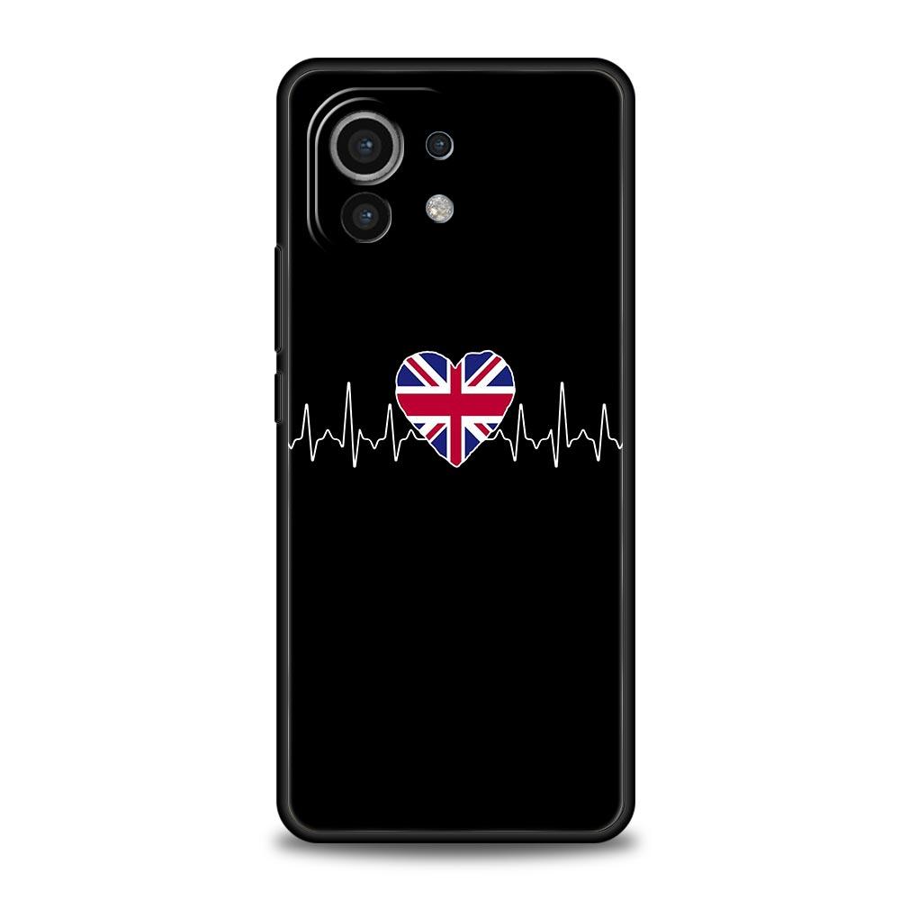 Vlajka srdečního tepu Čína Láska Pro Xiaomi Poco X4 X3 NFC F3 F4 M3 M4 Mi Note 12T 10 12 11 Ultra 11T Pro 10T Lite 9T 11i 5G Pouzdro na telefon