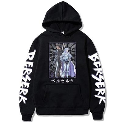 Berserk Guts Hoodies Women Men Long Sleeve Hooded Sweatshirts Unisex Cool Casual Streetwear Street Fashion Pullover Clothing
