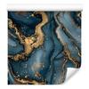 Wallpaper Ink Turquoise, Navy Blue, Brown and Blue 50x1000