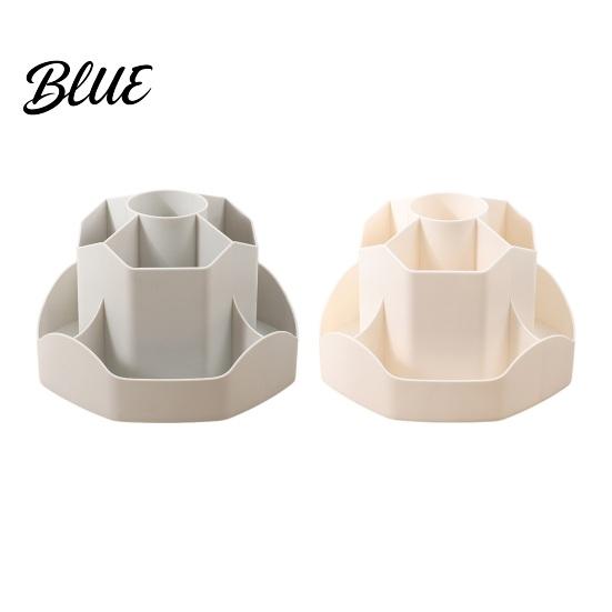 Multi-compartment Pencil Holder Rotating Pen with 9 Compartments 360 Degree Silent Smooth Spinning
