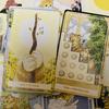 Sunny Orange Cat Tarot Deck 78PCS English Cute Kitten Tarot Cards Divination Edition Deck Borad for Cat Lovers