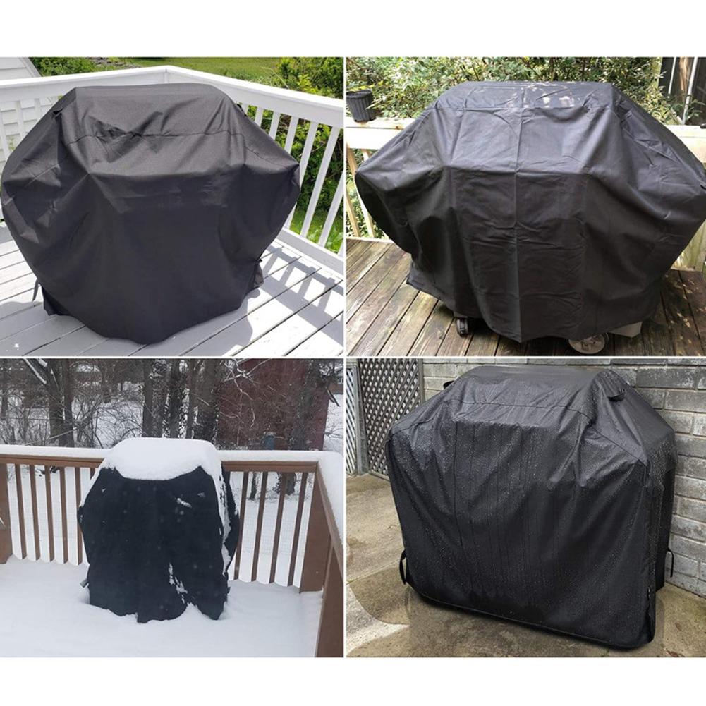 BBQ Gas Grill Cover Waterproof Protection Outdoor Barbecue Gas Grill Cover Outside Barbecue Cover for Char-Broil Grill