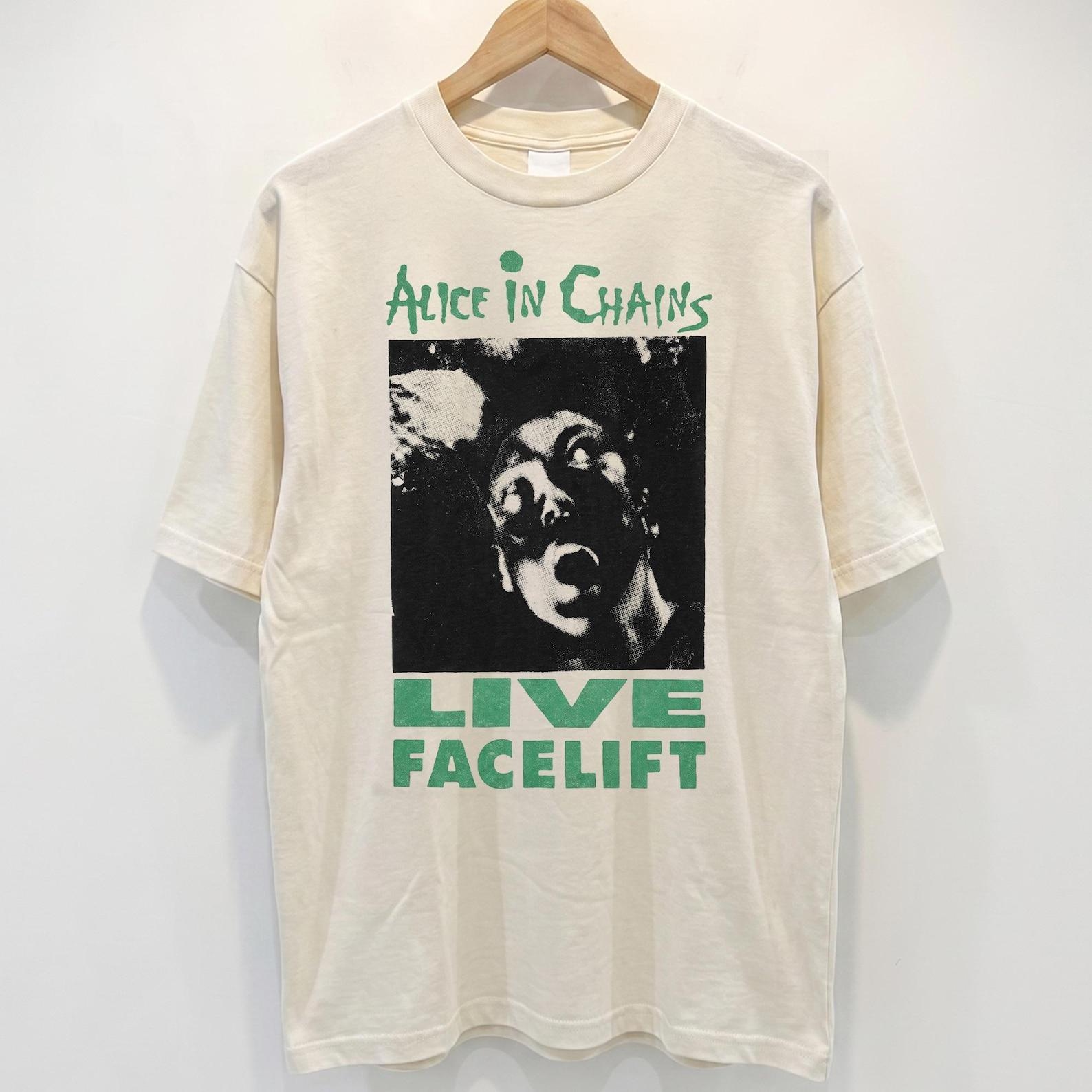 Alice In Chains Shirt, Facelift Live Graphic Tee, Vintage 90s Grunge Rock T Shirt, Comfort Colors Music Tee 2XL