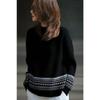 New Autumn and Winter Half-high Collar Fashionable High-end Lazy Style Slimming Sweater Top