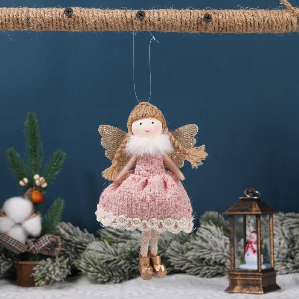 Soft Plush Angel Girl Pendant Cartoon Angel Girl Ornaments  Party Favors