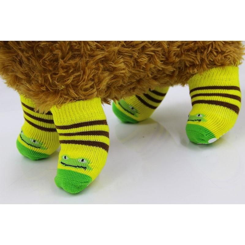 1 Pair Cotton Winter Warm Socks Anti-slip  Nice Knit For Pet Dogs