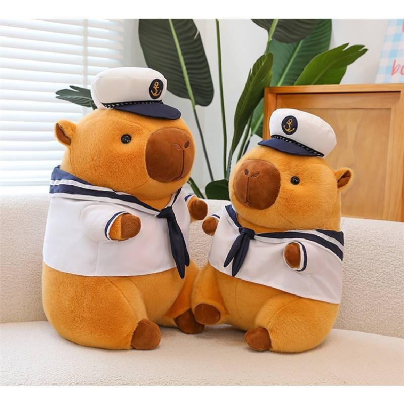 Adorable Yellow Capybara Plush Toy Perfect Cartoon Animal Pillow For Kids