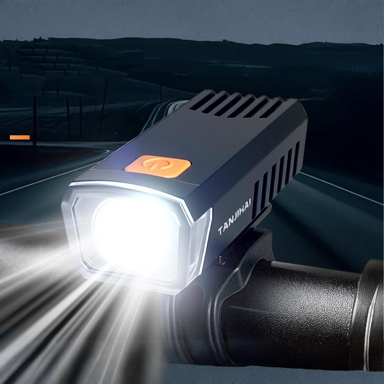 

Powerful USB Rechargeable LED Bike Light for Enhanced Night Riding Visibility D7WD One Size чёрный