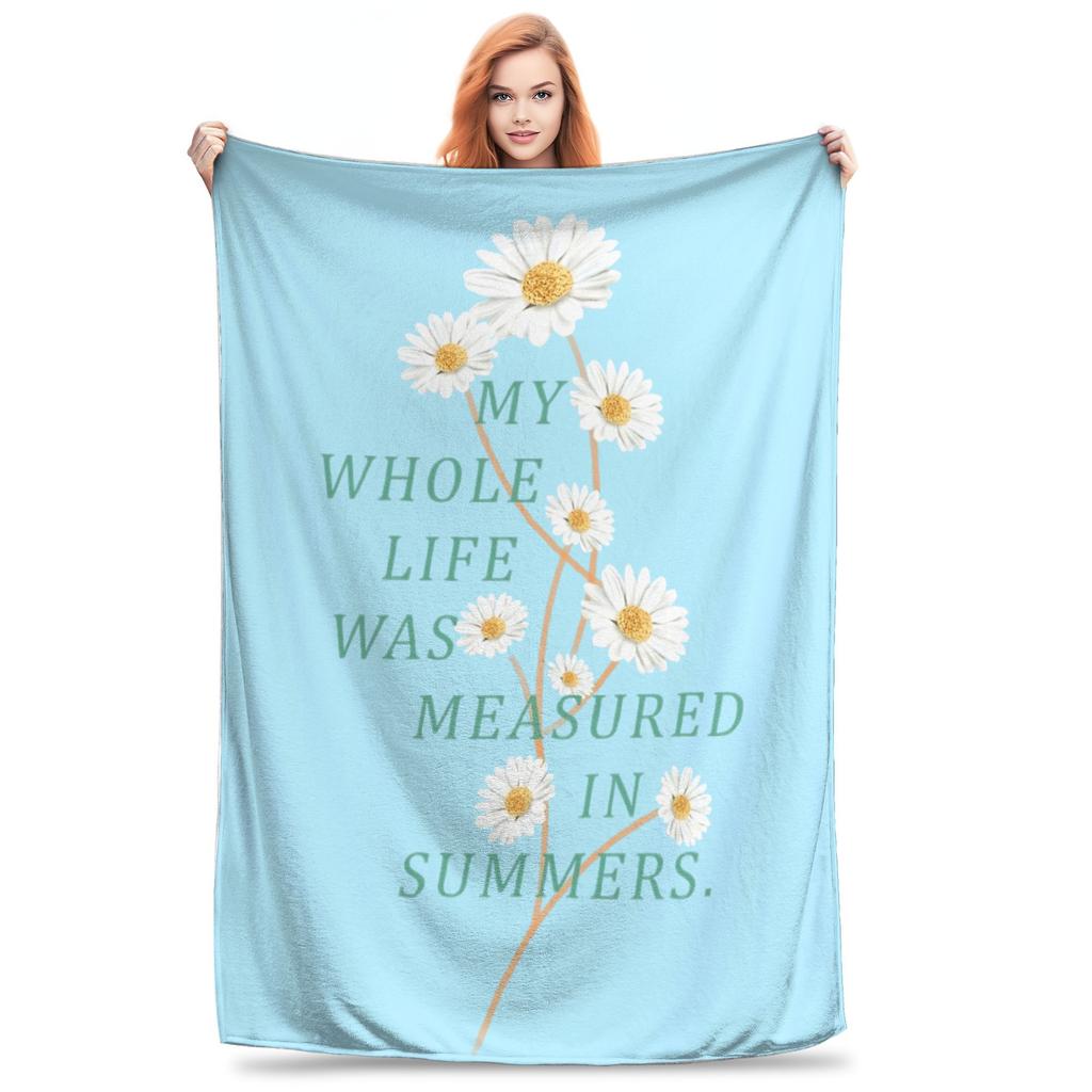 Conrad Fisher TSITP Decke Der Sommer, in dem ich hübsch wurde Plüsch Neuheit Warme Überwurfdecke für Bettwäsche Lounge Ganzjahres