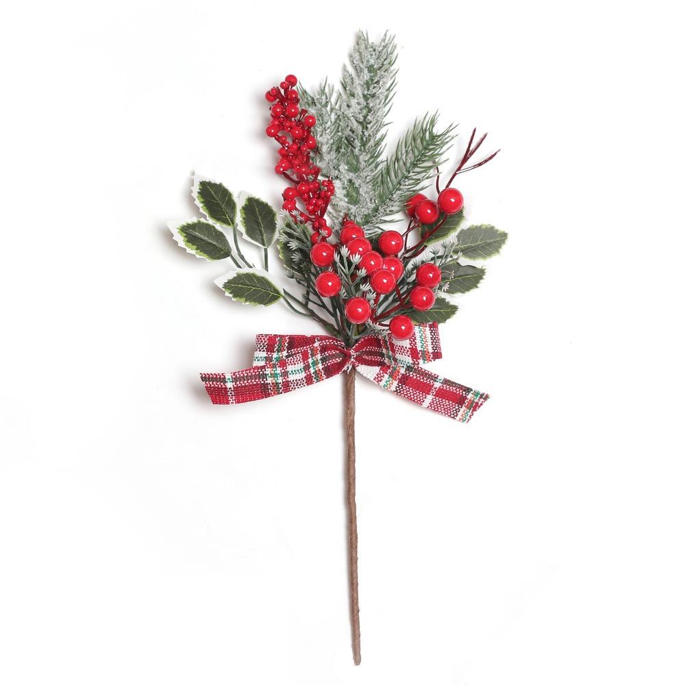 Home Decoration Simulation Red Berries DIY Accessories Christmas Cuttings  New Year