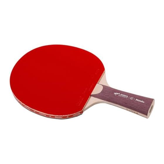 Nittaku Table Tennis Racket, MIMA Rubber Covered, JTTA Officially Approved, Mima Ito Series, Comes with 2 Plastic Balls, For Hardball 40mm, Soft