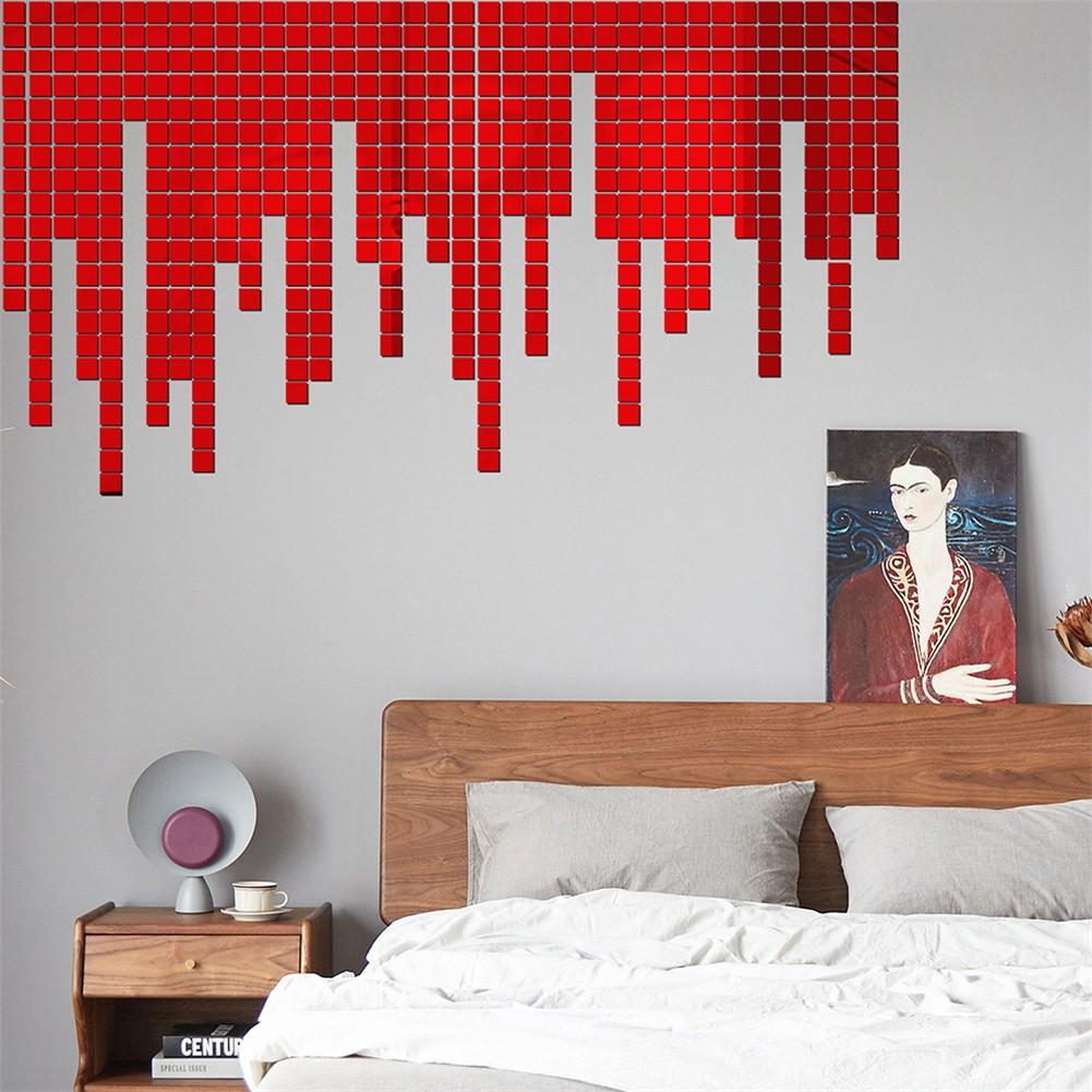 Glass Mirror Sticker 1mm Thick 20x20mm Glass Home Decor