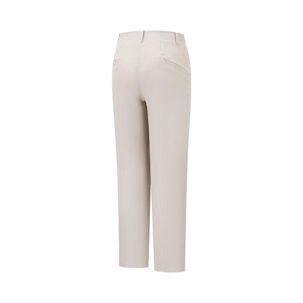 Lining Glory Gold Standard Series Solid Color Soft Casual Versatile Zipper Mid Waist Sports Long Pants Men bottoms AYKW679-5