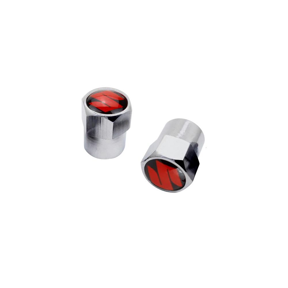 Metal Car Tyre Valve Caps Exterior Accessorie For SUZUKI Swift SX4 s cross Jimny Samurai Vitara xl Alto Liana ignis Grand vitara