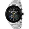 Traguardo Black Stainless Steel / Silver Men's Chronograph Quartz R8873612061