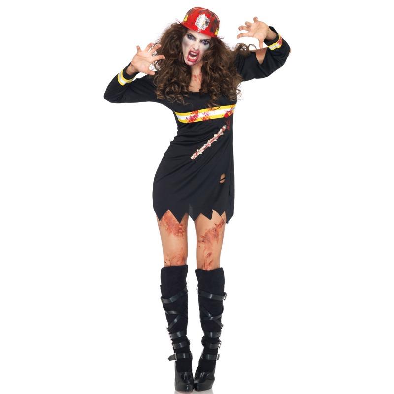 New Firefighter Game Uniform Female Pirate Costume Halloween Party Cosplay