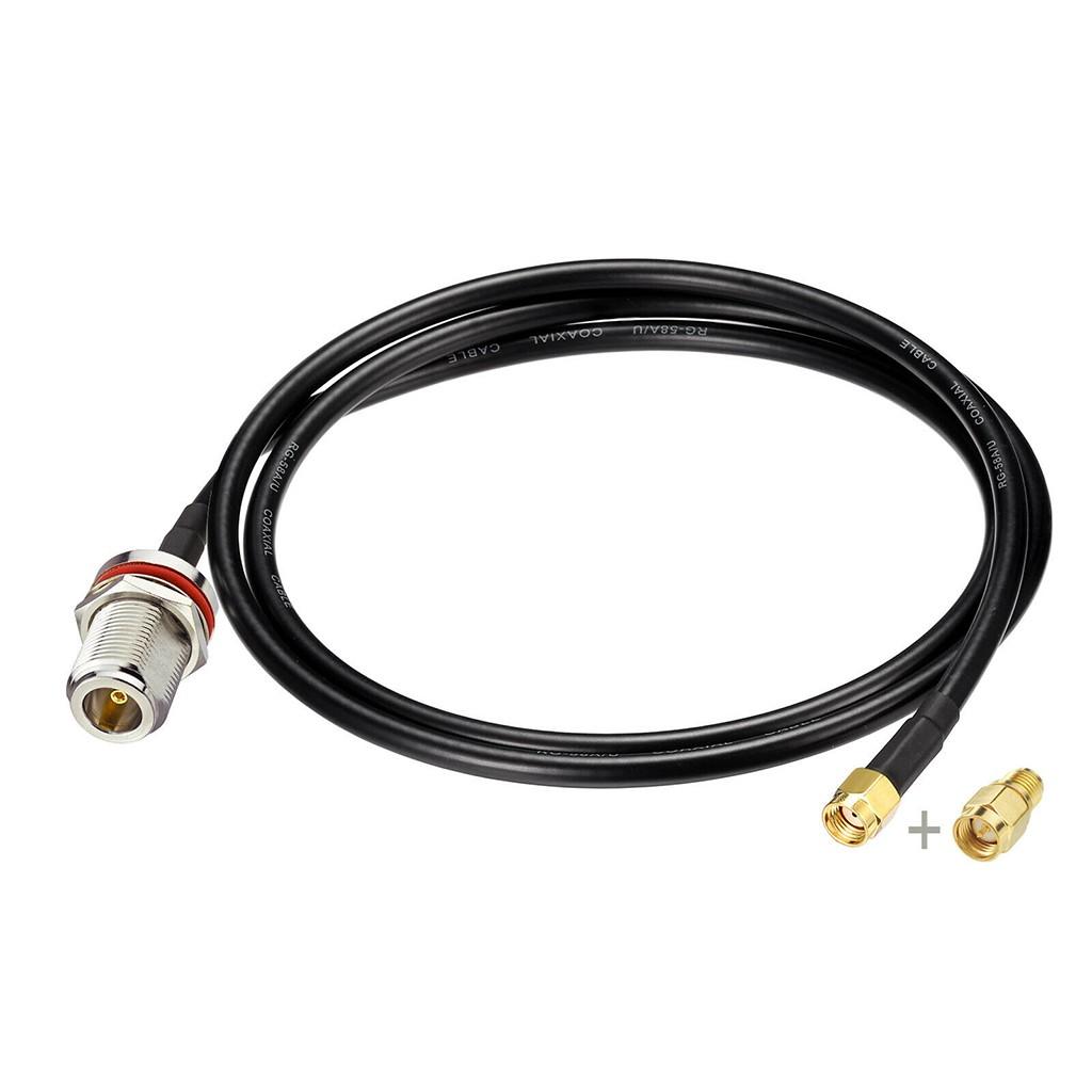 1M RPSMA To N Female Cable for Antenna Extension In Helium HNT Hotspot Applications Compatible with For Bobcat