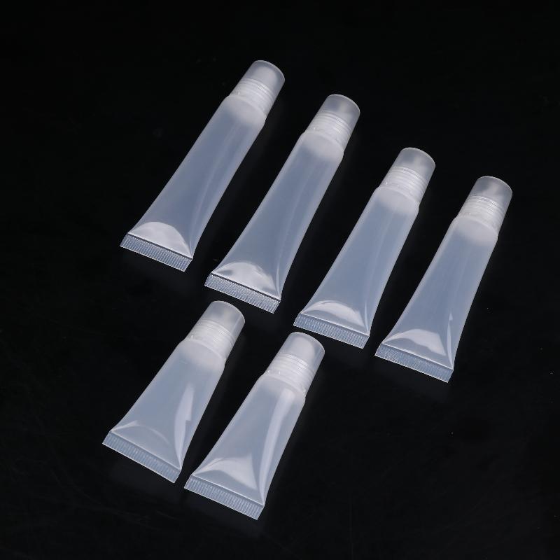 10Pcs 5/10/15Ml Empty Lipstick Tube Lip Balm Soft Tube Makeup Squeeze Clear Lip Gloss Container