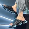 2025 Summer Men's Massage Slippers Indoor Outdoor Sandals Beach Casual Shoes Anti-Slip Eva Platform Soft Sole Slides Flip-flops