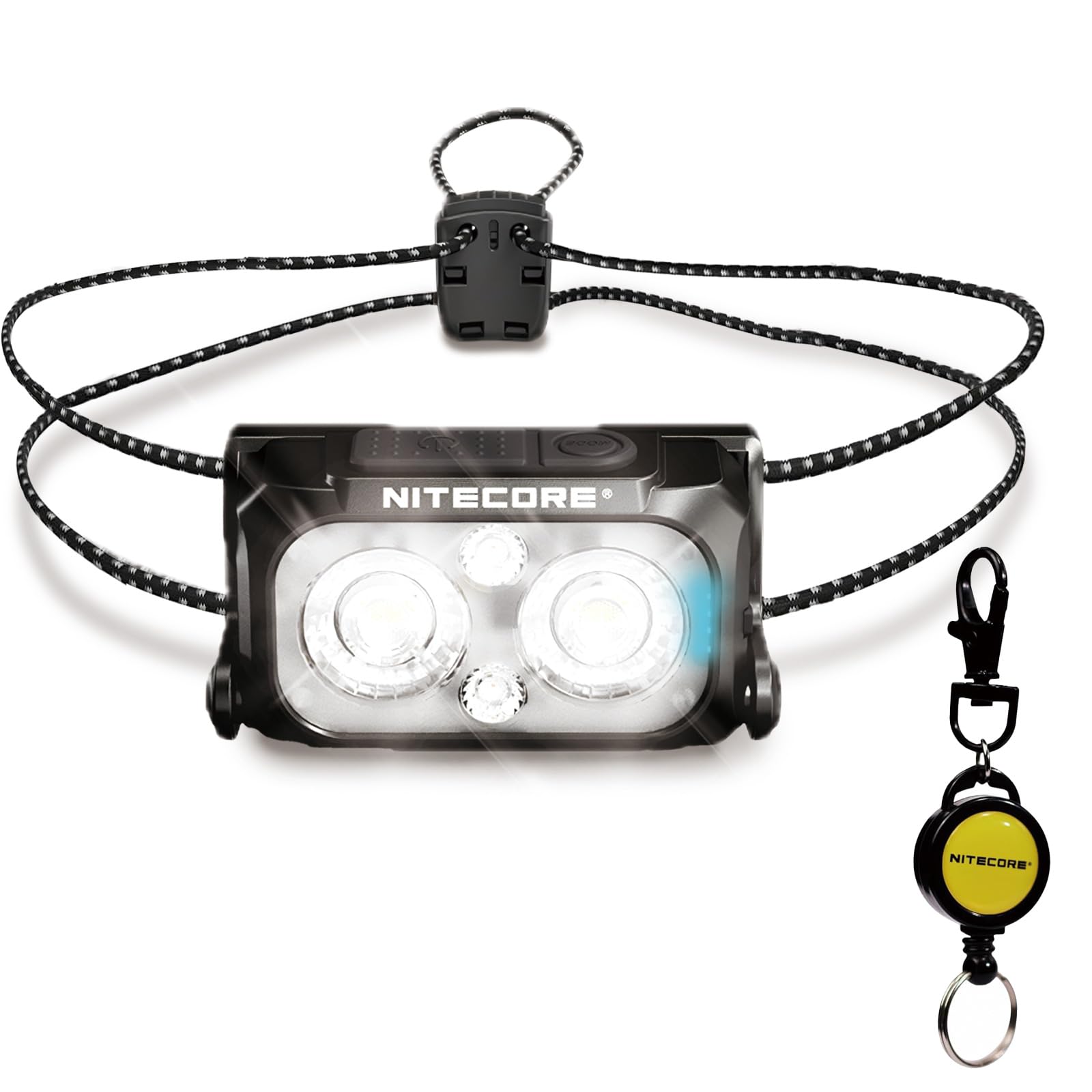 

1 Million Units Sold in NITECORE NU25 MCT UL Lightweight IP66 Waterproof and 400 132m Beam 3 Color Temperature 5 Angle Red Retractable Keychain чёрный