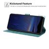For Honor 400 Lite 5G Flip Case Cherry Blossom Pattern Leather Wallet Stand Phone Cover with Wrist Strap