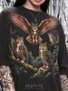 Vintage Owls 90S Graphic Style Comfort Colors® Tshirt, Night Bird Animal Lover Retro Faded Tees, Nature Y2K Streetwear Forest Gift,