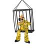 Halloween Hanging Toys Prisoner Cage Electric Luminous Sound Can Be Hung And Can Be Carried Plain Clothes Color Blocked Leopard Print