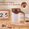 Stainless Steel Magnetic Coffee Mixing Mug Rechargeable Electric Drink Mixer  Coffee Tea