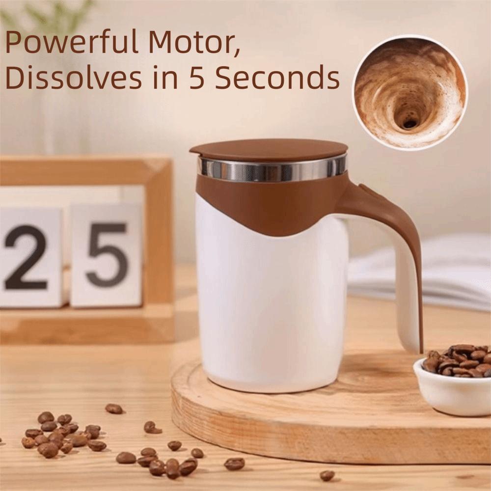 Stainless Steel Magnetic Coffee Mixing Mug Rechargeable Electric Drink Mixer  Coffee Tea