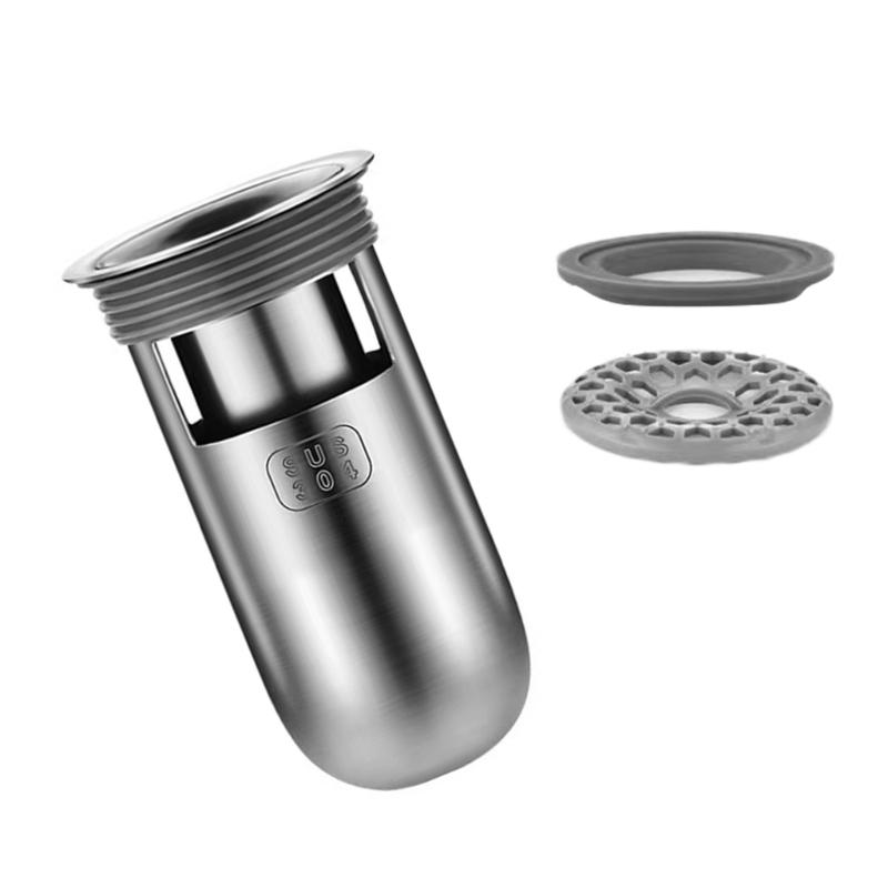 Upgrades Bathroom Shower Drain Backflow Preventer Deodorant Floor Drain Plug Easy to Clean Shower Drain Hair Catcher