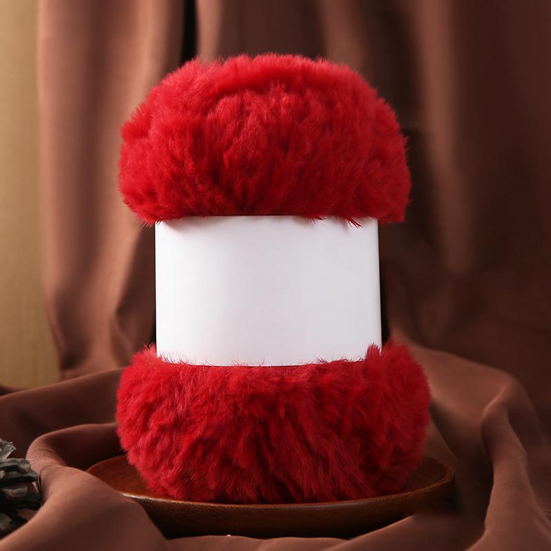 Wool Circle Solid Color Yarn Hand Woven Diy Scarf Hat Sweater Medium Thick Merino Wool Thread Soft And Comfortable Fluffy