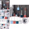 Compact Silicone Flex Toilet Brush And Holder With Ergonomic Design For Small Spaces