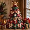 Craft Kits for Home Decor DIY Quilted Fabric Christmas Tree Kit, Vintage Patchwork Sewing Set Creative Gifts Friends Tabletop Decor, Handmade
