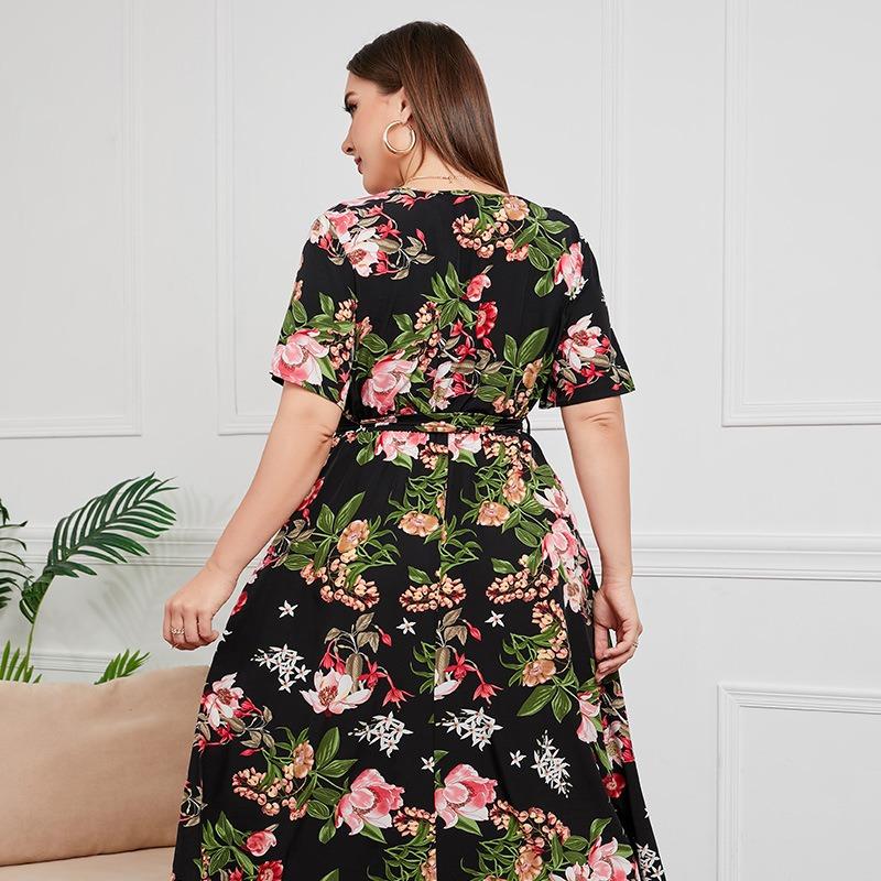 Платье с V-образным вырезом — фото 3