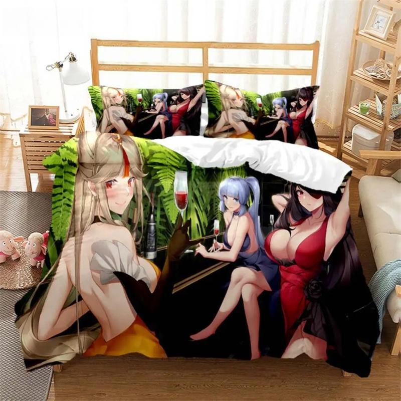 Genshin Impact Animation Cartoon Soft And Comfortable Customizable Comforter Bedding Sets Bedding Set Luxury Quilt Cover