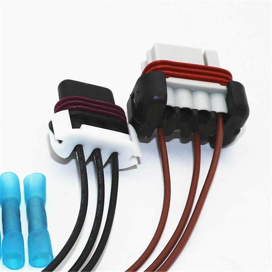 2 Set Headlight & Turn Signal Wiring Connector Harness For Freightliner Columbia