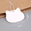 In-Stock Blank Cardboard Jewelry Tags with Elastic Rope for Clothing Accessories