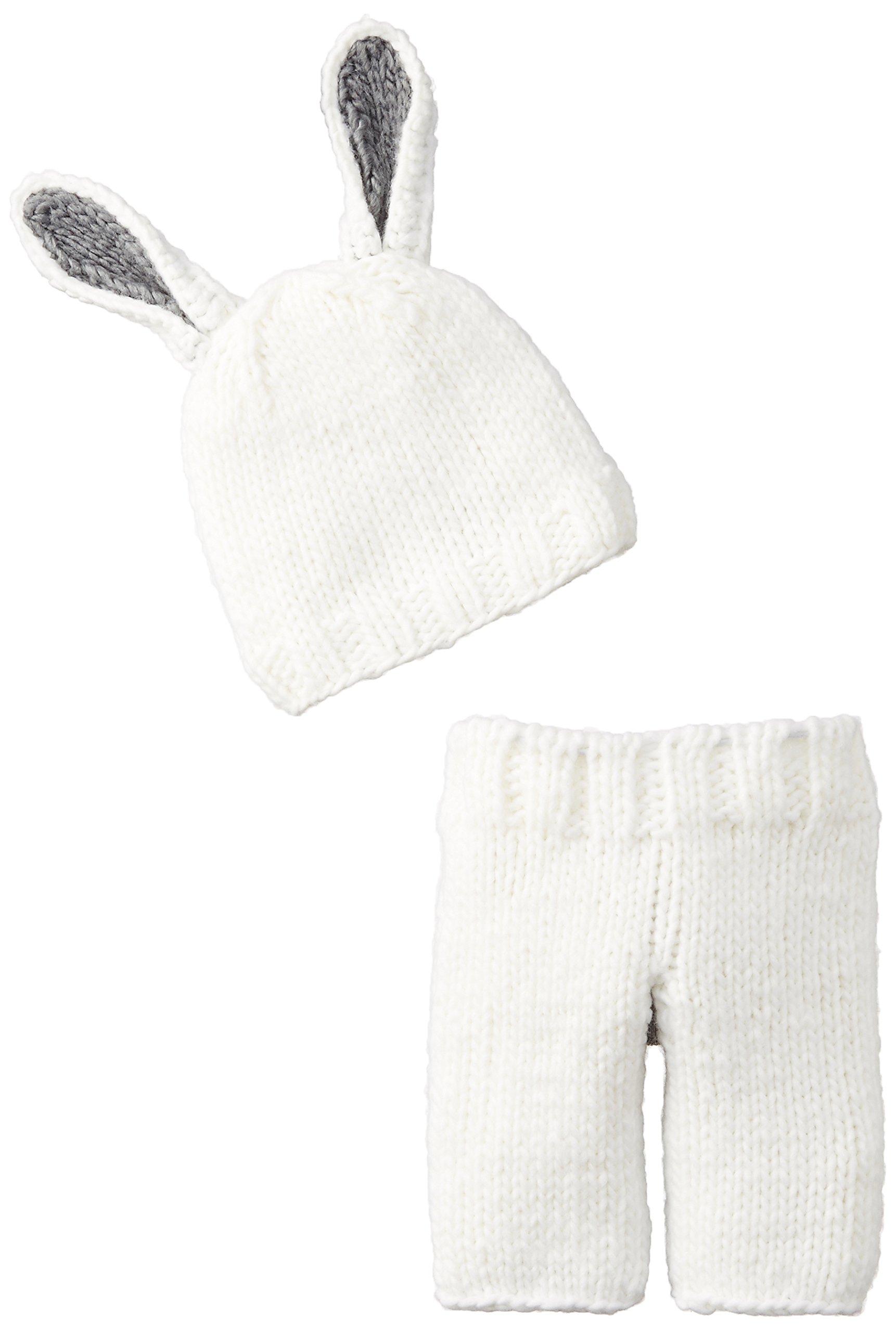 

THE BLUEBERRY HILL Шапочка и штанишки для новорожденных, Фото, Малыш, Новорожденный, Зайчик, Зайчик, Белый набор, Костюм, Набор,