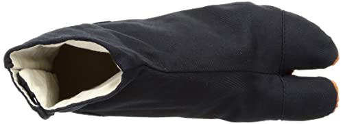 Rikio Festival Tabi Cushion Attached, 5-Piece Kohaze, Black, 22.5cm, HL5SP