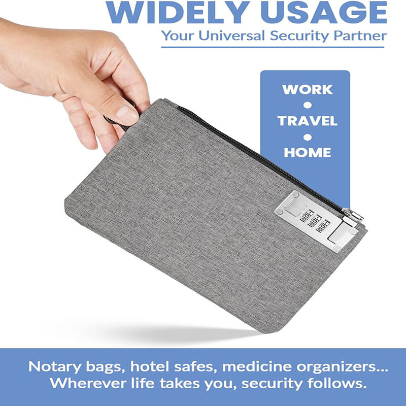 Uzamykatelná taška na peníze peněženka na mince na hotovost, pasy, kreditní karty taška taška na uložení hotovosti pánská kapsa na karty s uzamykáním