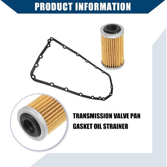 NO. 31728-1XF02 31726-28X0A 31397-1XF0C Transmission Filter Oil Pan Gasket Kit for Nissan Rogue NV200 Juke/Transmission Valve Pan Gasket Oil