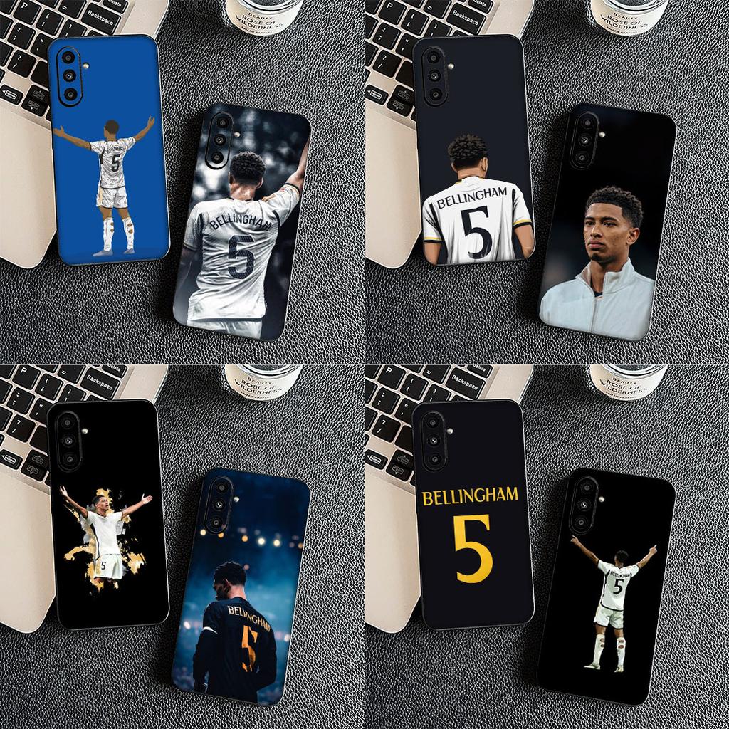 Casing for Motorola Moto G86 G57 G14 G34 G67 G84 G24 A54 G15 G17 Power Protective Cover Phone Case Soccer No 5 Star Football No5
